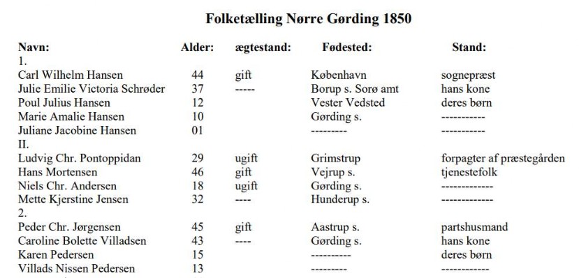 Folketælling Gørding