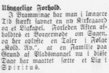 Artikel fra Randers Amtsavis, søndag d. 15 juni 1911